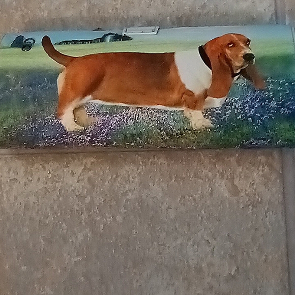 Large clutch basset hound purse NWT - Picture 3 of 4